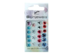 Jofrika - 22 pcs de bijoux autocollants pour peau et ongles - motifs assortis - pastel
