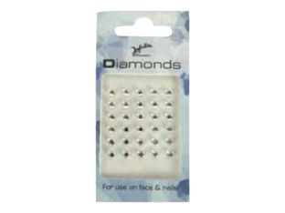 Jofrika - 30 pcs de bijoux autocollants pour peau et ongles - diamant cristal