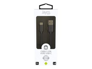 JAYM POP Collection - câble de charge et de synchronisation USB/USB-C - 1.5 m - noir