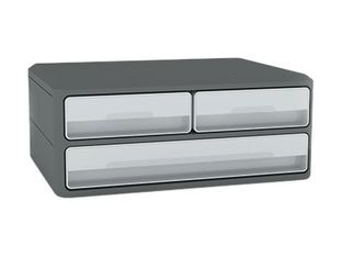 CEP MoovUp GreenSpirit - Module 2 petits tiroirs + 1 grand - gris