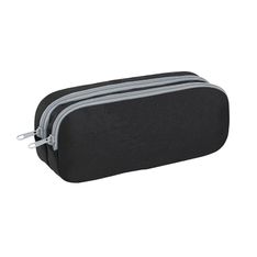 Trousse rectangulaire Black Dual - 2 compartiments - noir - Viquel