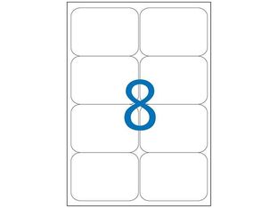 Apli Agipa - 800 Étiquettes 100% recyclées blanches multi-usages - 99,1 x 67,7 mm - coins arrondis - réf 102648