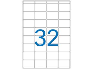 Apli Agipa - Etui A5 - 512 Étiquettes blanches multi-usages - 24 x 33,5 mm - coins arrondis - réf 114012