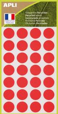 Apli Agipa - 168 Pastilles adhésives recyclées - rouge - diamètre 15 mm - réf 101784