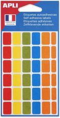 Apli Agipa - 120 étiquettes adhésives - 12 x 18 mm - couleurs assorties - réf 115113