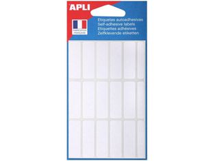 Apli Agipa - 105 étiquettes blanches adhésives - 12 x 38 mm - réf 111944