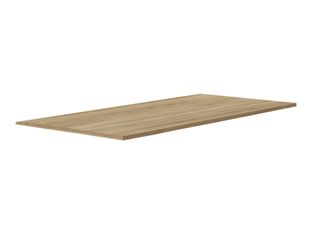 Top pour caisson bout de bureau ou retour direct (vendu sans pied) pour bureau CONNEXION - L60 x H2.5 x P80 - Chêne/anthracite