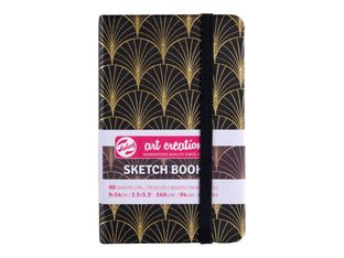 Talens Art Creation - Carnet de croquis - 90 x 140 mm - 80 feuilles - blanc - Art déco