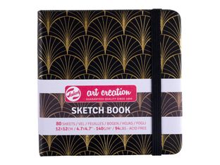 Talens Art Creation - Carnet de croquis - 120 x 120 mm - 80 feuilles - papier blanc - Art déco