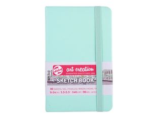 Talens Art Creation - Carnet de croquis - 90 x 140 mm - 80 feuilles - papier crème - couverture menthe fraîche