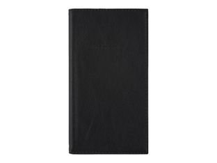Agenda Biofriendly - 1 semaine sur 2 pages - 9,5 x 17,5 cm - noir - Oberthur