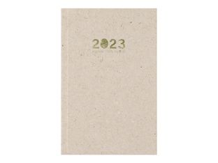 Oberthur - agenda de poche recyclé - 90 x 165 mm - beige