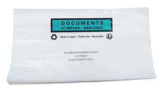 E.Pack La Couronne - 100 Pochettesporte-documents 228X120  - cristal 50 gr - Adhésif