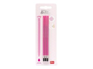 Legami - Pack de 3 recharges pour stylo à encore gel - rose