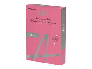 Rey Adagio - Papier couleur - A3 (297 x 420 mm) - 80 g/m² - Ramette de 500 feuilles - grenadine