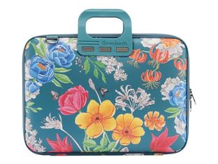 Bombata Peonia-Pivoine - Sacoche pour ordinateur portable 15" - bleu pétrole
