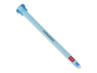 Legami - Stylo effaçable - éléphant - bleu