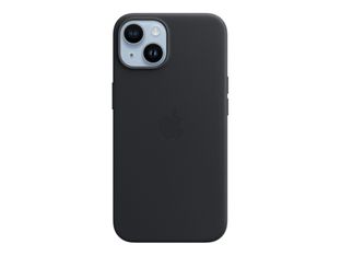 Apple - coque de protection en cuir avec MagSafe pour iPhone 14 - noir