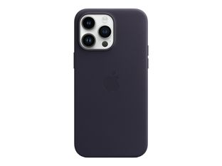 Apple - coque de protection en cuir avec MagSafe pour iPhone 14 Pro Max - encre violette