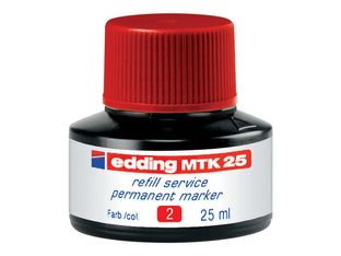 edding MTK 25 - Recharge d'encre pour marqueur permanent - rouge