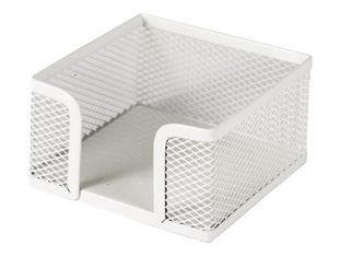 Clementina Frog - Porte-mémo métal/mesh - blanc