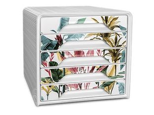 Nuance by CEP - Module de classement 5 tiroirs - blanc/tropical