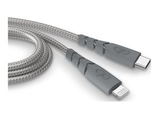 Force Power - Câble Ultra-renforcé - USB-C -  Lightning  - 1.2 m - 3A - Gris - Garanti à vie