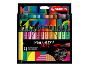 STABILO Arty Pen 68 MAX - 24 Feutres - couleurs assorties