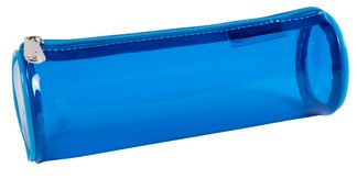 Trousse ronde Iderama  - 1 compartiment - bleu transparent - Exacompta