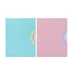 Viquel Rainbow Pastel - Lot de 2 pochettes coins - A4 - 4 compartiments