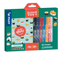 Pilot – Coffret Frixion Sushi Box + 1 carnet