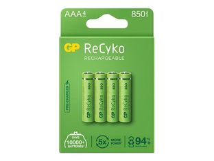 GP ReCyko batterie - 4 piles alcalines - AAA LR03
