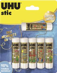 UHU Golden moment - 6 Bâtons de colle - 8.2 g - édition limitée