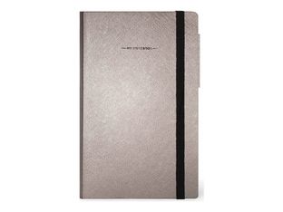 Legami Metallic Collection - Carnet de notes - 13 x 21 cm - ligné - 192 pages - diamant gris
