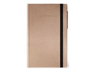 Legami Metallic Collection - Carnet de notes - 13 x 21 cm - ligné - 192 pages - rose doré