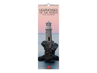 Legami - Calendrier mensuel - 16 x 49 cm - lighthouses of the world