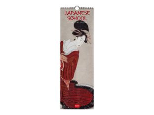 Legami - Calendrier mensuel - 16 x 49 cm - japanese school