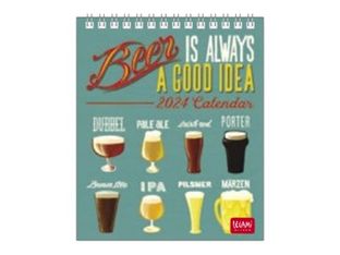 Legami Special Edition - Calendrier 2024 - 12 x 14,5 cm - bière