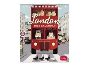 Legami Special Edition - Calendrier 2024 - 12 x 14,5 cm - Londres