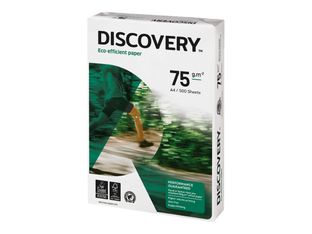 Discovery - Papier blanc uni - Carton de 2500 feuilles - A4 - 75 g/m²