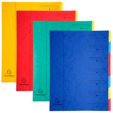 Exacompta Nature Future - Trieur agrafé 7 compartiments - sans élastiques - disponible dans différentes couleurs