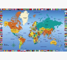 Exacompta - Sous-main Monde - 57,5 x 37,5 cm