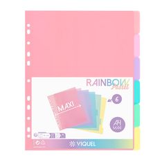 Viquel Rainbow Pastel - Intercalaire 6 positions - A4 Maxi