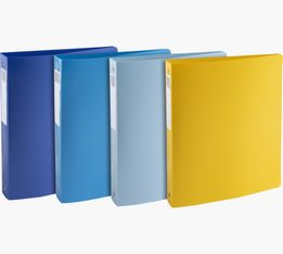 Exacompta BeeBlue - Classeur souple 4 anneaux - Dos 40 mm - A4 maxi - pour 275 feuilles - disponible dans différentes couleurs