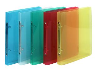 Exacompta Crystal - Classeur souple à anneaux - Dos 20 mm - 17 x 22 cm - disponible dans différentes couleurs