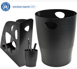 Exacompta - Set de bureau - 3 pièces - plastique - noir