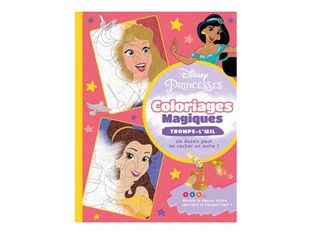 Disney Princesses Coloriages Magiques - Trompe-l'oeil - livre à colorier