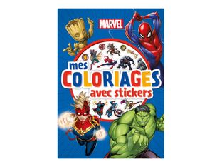Marvel Mes Coloriages Avec Stickers - Disney - livre à colorier