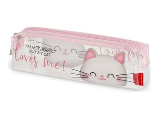 Legami - Trousse 1 compartiment - transparente kitty