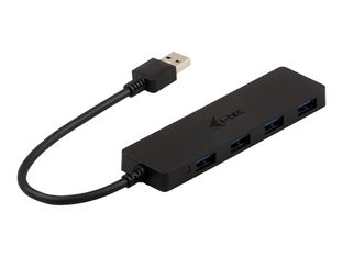i-Tec USB 3.0 Slim Passive HUB - Hub - 4 x SuperSpeed USB 3.0 - de bureau